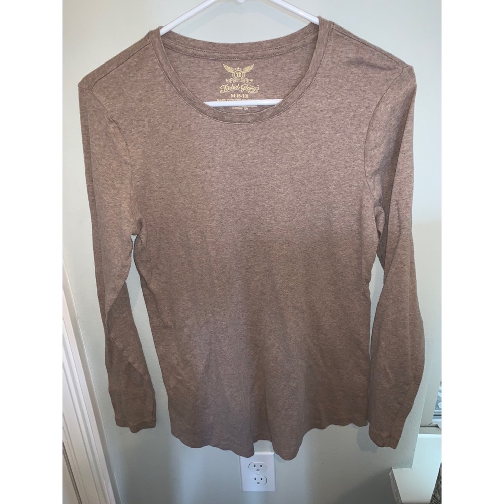 Brown Long Sleeve Top